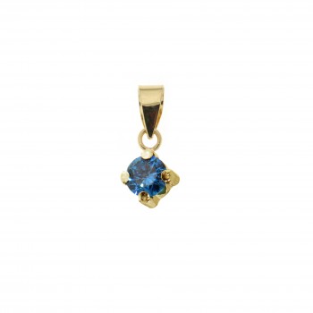 Gold pendant 10kt, 12-4P